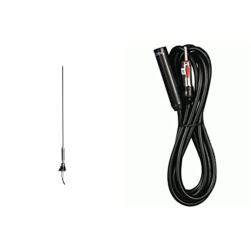 Metra 44-US13 Side/Top Mount Replacement Antenna for AM/FM Bands & 44-EC72 72-Inch Universal Antenna Extension Cable - style: Antenna + Cable