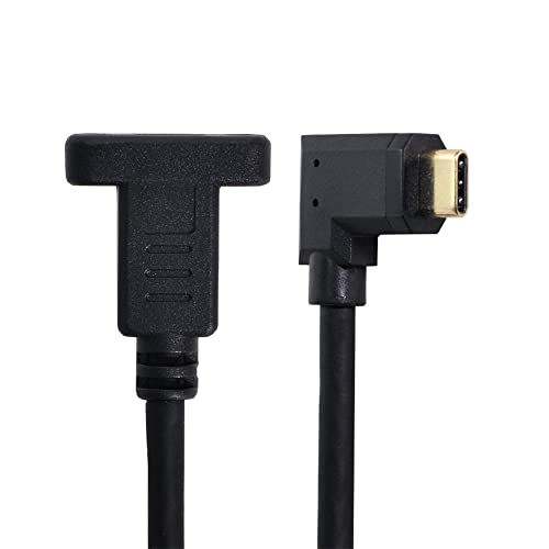 90 Degree Left & Right Angled USB-C USB 3.1 Type C Male to Female Extension Data Cable 30cm - style: Right Angled