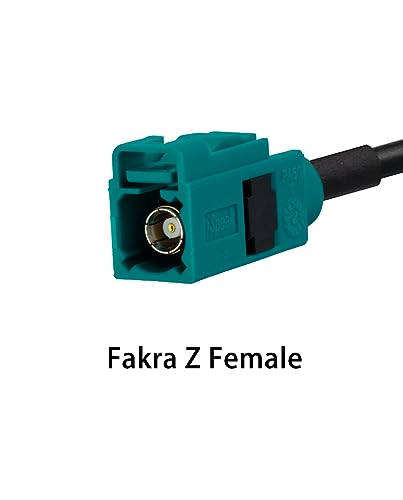 Fakra Z Cable Fakra Z Female to Fakra Z Female RF Coax Cable 20in/50cm Fakra Z Female Vehicle Car Antenna Extension Cable RG174 for Car Stereo GPS Navigation - size: 20in/50cm