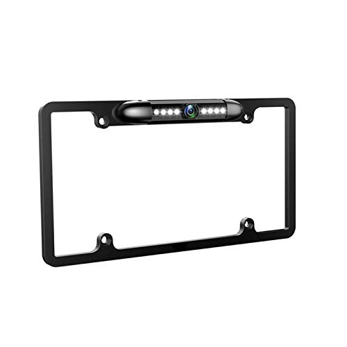License Plate Backup Camera HD Night Vision Rear View Camera with 8 LEDs 170° Viewing Angle Waterproof Backup Rear Camera for Cars