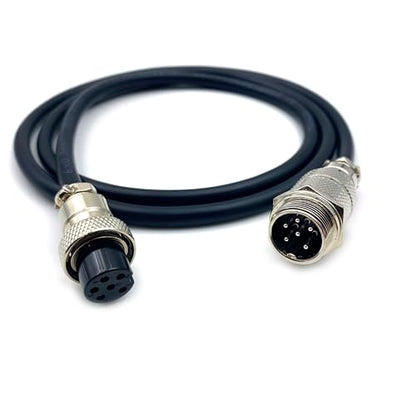 6.56ft GX16 6 Pin Cable Male to Female Head Aviation Cordset, GX16 6 Pin Panel Mount Circular Metal Aviation Connector Adapter Male to Female (2Meter) - size: 6.56ft