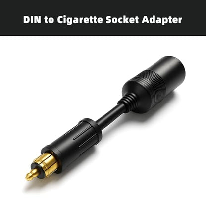Cliff Top Hella DIN Cigarette Lighter Adapter 12V/24V Motorcycle Cable - color: DIN to Cigarette Adapter 4.5 cm Short Cable