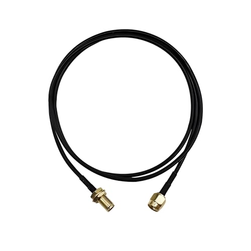 SMA Extension Cable 3ft, SMA Male to Female Low Loss RG174 Coaxial Cable Extender for SDR, Wireless Security Camera, Network System, GPS LTE 4G 5G WiFi Radio Antennas - size: 3FT