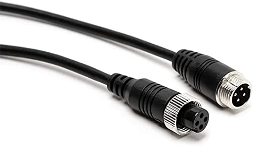 Yakry Y79 Aviation Bus Video Cord Cable 43 Ft,Built-in 4-Pin Cord Connecting a Single Power Car Vehicle Backup Camera/Rear View Monitor System Kit Compatible Y14 System