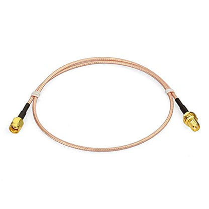 Bingfu WiFi Antenna Extension Cable (2-Pack) RP-SMA Male to RP-SMA Female Bulkhead Mount RG316 Cale 60cm 24 inch for WiFi Router Security IP Camera Wireless Mini PCI Express PCIE Network Card Adapter - color: 24 inch / 60cm