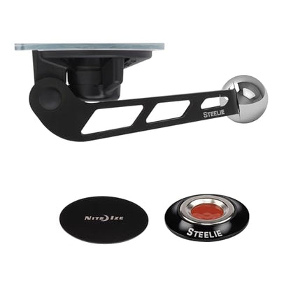 Nite Ize Steelie Windshield Kit - Magnetic Cell Phone Holder for Car Accessories - Sturdy Car Windshield Mount for Cell Phones - Orbiter - style: Orbiter