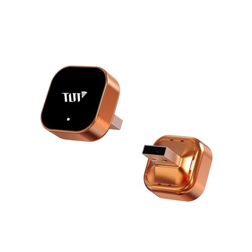 Wireless CarPlay Adapter for Apple iPhone & Android Auto, 2-in-1 Mini CarPlay Adapter Convert Wired to Wireless Dongle, Plug & Play, No Delay, BT 5.4, 2.4G/5G WiFi - color: Bright Orange