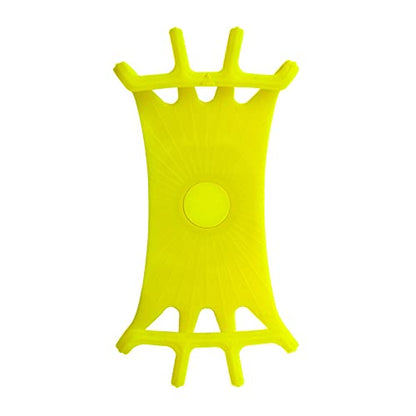 Yellow Bike & Motorcycle Phone Holder – 360° Rotating Universal Mount for iPhone, Samsung & Smartphones - color: yellow