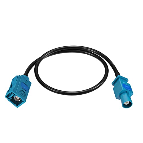 Bingfu Fakra Z Female to Male Vehicle Antenna Extension Cable 30cm 12 inch for Car Stereo Android Head Unit GPS Navigation FM AM Radio Sirius XM Satellite Radio 4G LTE TEL Telematics Bluetooth Module - size: 12inch / 30cm