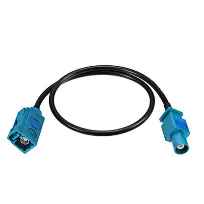 Bingfu Fakra Z Female to Male Vehicle Antenna Extension Cable 30cm 12 inch for Car Stereo Android Head Unit GPS Navigation FM AM Radio Sirius XM Satellite Radio 4G LTE TEL Telematics Bluetooth Module - size: 12inch / 30cm