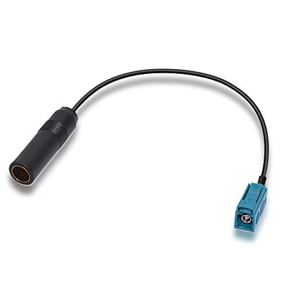 Bingfu Universal Vehicle Car Stereo FM AM Radio Antenna Adapter Cable Fakra Z Female to DIN Socket Connector Cable 15cm 6 inch for Car Stereo Audio HD Radio Head Unit CD Media Player Receiver - color: Fakra Z to DIN Socket 6inch