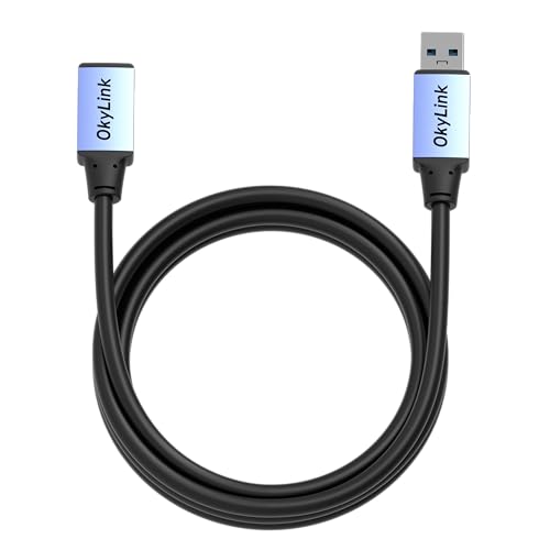 OkyLink USB 3.0/3.2 Gen 1 Extension Cable A to A, Male-Female 5Gbps 6.5ft - color: USB3.0(5Gbps), size: 6.5ft (2m)