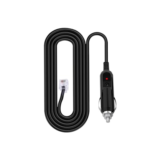 Power Cord for Escort Passport 9500ix 9500i, Uniden R7 R3 R1, Beltronics Valentine Radar Detector Car Charger RJ11 Power Adapter