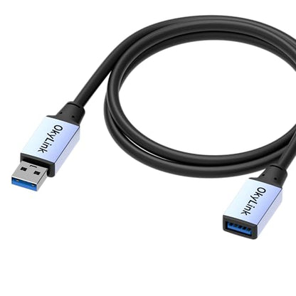OkyLink USB 3.0/3.2 Gen 1 Extension Cable A to A, Male to Female 5Gbps 3ft - color: USB3.0(5Gbps), size: 3ft (1m)