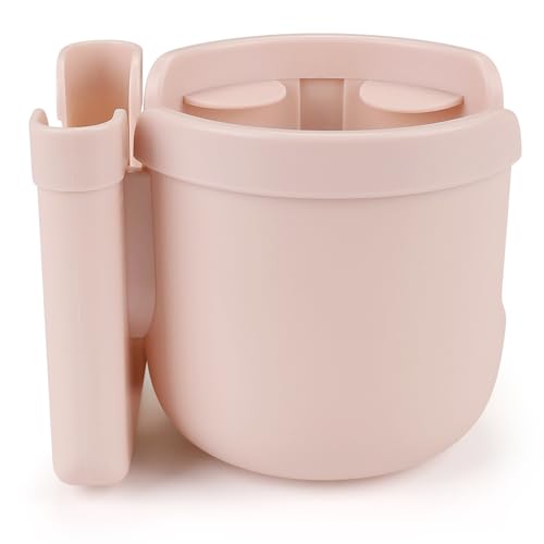 Accmor Stroller Cup Holder with Phone Holder, Bike Cup Holder, Universal Cup Holder for Uppababy Nuna Strollers, 2-in-1 Drinks Holder for Walker, Wheelchair, Scooter - color: All Crystal Pink