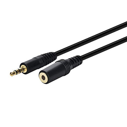 3.5mm Stereo Male to Female Extension Audio Cable Cord (18 Feet) - size: 18 Feet