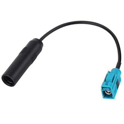 Car Antenna Extension Cable 6 Inch Universal Vehicle Car Stereo FM AM Radio Antenna Adapter Cable Fakra Z Female to DIN Socket Connector Cable for Car Stereo Audio HD Radio Head Unit - color: Female-Socket/6'/15CM