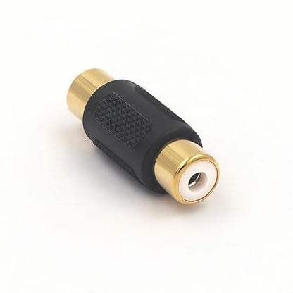 VCE RCA Female to Female Coupler, Gold Plated RCA Adapter, 3-Pack