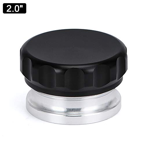 PTNHZ OD 2"/50.8mm Aluminum Alloy Weld Billet On Filler Neck Cap Oil Fuel Water Tank Black - size: 2"