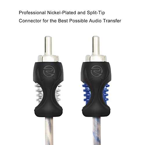 RECOIL RCI29 9ft 2-Channel RCA Audio Cable Twisted Pair Noise Reduction - style: 9ft 2-Channel RCA