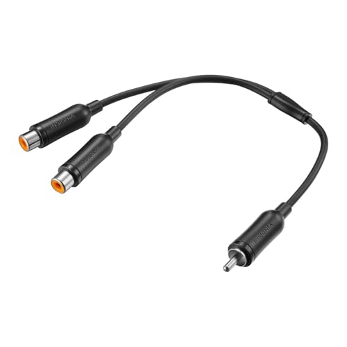 INSIGNIA Premium Audio Cables & Components – High-Fidelity Sound, Durable Materials, Compatible with Home Theater, Studio & Hi-Fi Systems (6 ft. Male to 2-Female Cable Splitter) - color: Male to 2-Female Cable Splitter, size: One Size