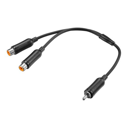 INSIGNIA Premium Audio Cables & Components – High-Fidelity Sound, Durable Materials, Compatible with Home Theater, Studio & Hi-Fi Systems (6 ft. Male to 2-Female Cable Splitter) - color: Male to 2-Female Cable Splitter, size: One Size