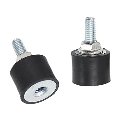M6x18mm Male Thread Studs Rubber Shock Absorbers Isolators 20x15mm - size: M6*18,VD-D20*H15, 2Pcs
