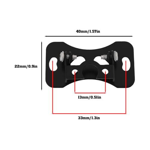 4PCS Rear Camera Mounting Bracket with Screw Holes Spacing 0.51 Inch Car Back Up Camera Mount Bracket for Rear Cameras