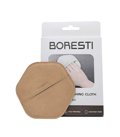Multi-Purpose Screen Cleaner Ultra-Fine Microfiber Cleaning Mitt, Reusable Lint-Free Streak-Free Wipe for Electronic Screens, Car Dashboard, Leather Products, Compatible with Leather Cleaners(Brown) - color: Brown