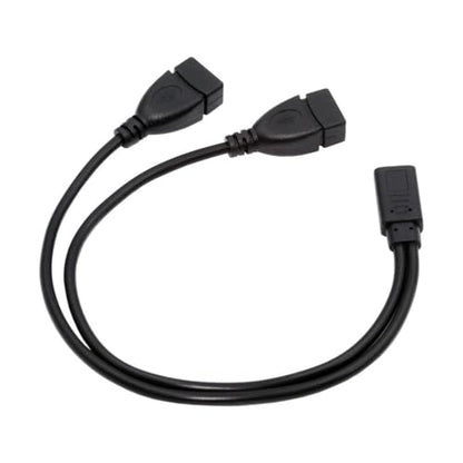 chenyang USB C Splitter Multi Charging Cable,USB C 1 to 2 USB Charge Extension Cable Supports Charging Two Devices at The Same Time 0.98FT/0.3M - style: Mini USB 1 to 2 USB