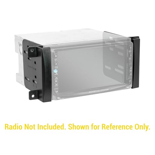 Scosche ICCR6BN Double DIN Radio Installation Dash Kit Compatible with Select 2007-2019 Chrysler, Dodge, Jeep and RAM Vehicles - Complete Aftermarket Car Stereo Install Kit - See Fit Guide In Images - style: Complete Installation Kit