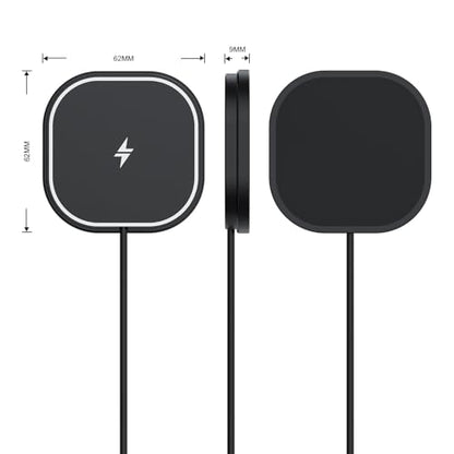 25W Magnetic Wireless Charger for Car, POLMXS Fast Charging pad Ultra-Thin Wireless Phone Charger Mat for Desk & Bedside, Compatible with iPhone 17/16(25W)/15/14/13/12(7.5W) Magsafe(C10)