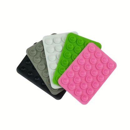 10-Pack Multicolor Suction Phone Case Mounts, Non-Slip Silicone Pads - color: 10-Pack Suction Mount Silicone