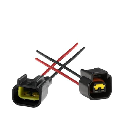 2 Pin Car Waterproof Connector, Vehicle Male and Female Electrical Way Wire Connector, Automotive Wire Connection Harness Pigtail Accessories, Universal for Truck RV SUV - size: 2 Pin