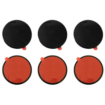 80mm Adhesive Dashboard Pad Mounting Disk, Heat-Resistant Sticky Pad for Suction Cup Dash Phone Mount, Universal Sticky Disc Replacement for Car Dash Cam Phone Holder GPS Suction Mount (6PCS) - size: 6PCS