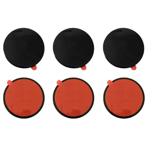 80mm Adhesive Dashboard Pad Mounting Disk, Heat-Resistant Sticky Pad for Suction Cup Dash Phone Mount, Universal Sticky Disc Replacement for Car Dash Cam Phone Holder GPS Suction Mount (6PCS) - size: 6PCS
