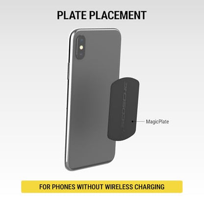 Scosche MPLT54T-4PKBP0 MagicMount Replacement Plate Kit for Magnetic Car Phone Mount Holder, Metal Plates w/Extra Strength Hold for Smartphone, Tablet, Magnet Cell Phone Stand & Phone Case, Pack of 4 - size: 4 Plates, style: Heavy Duty