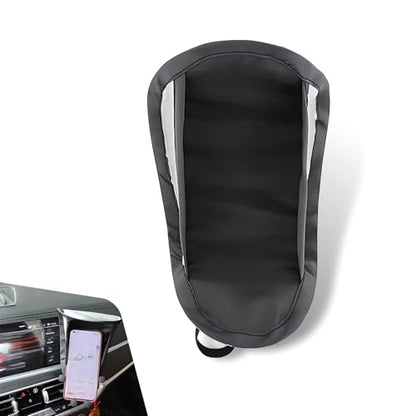 Car Cell Phone Sunshade, Anti-glare & Heat Insulation Shield, Vertical Dashboard Holder Sunshade Cover for Most Phones, Foldable Umbrella Cover for Most Cars Motorcycles (Black)