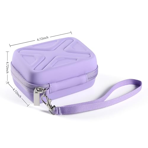 Digital Camera Case for AbergBest 21 Mega Pixels 2.7" LCD Rechargeable HD/Kodak Pixpro/Canon PowerShot ELPH 180/190/Sony DSCW800/DSCW830 Cameras, Travel Carrying Protective Case for Camera- Purple - color: PU Purple