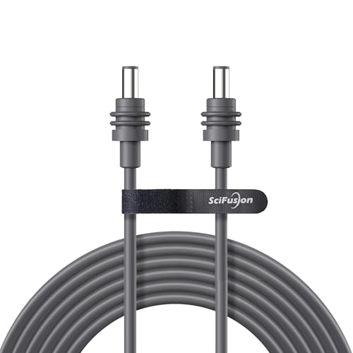 Starlink Mini Power Cable 10FT/3M, DC5521 Male to Male, Waterproof Mating — Replacement Starlink Mini DC Power Cable - color: Gray, size: 10FT