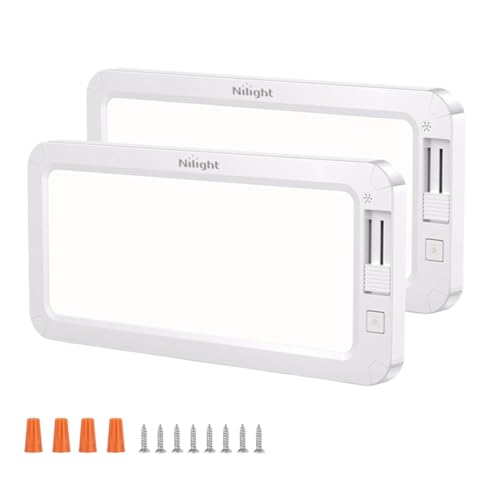 Nilight LED Interior Light 2PCS 12.5 Inch Dimmable Ceiling Lights - color: 3 Color Interior Lights-12.5" 2PCS