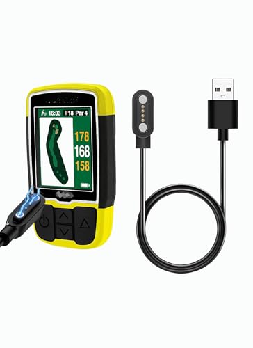 Charging Cable for Canmore Golf GPS H300/TW402/TW410/TW411/HG200/ HG200 Plus,Magnetic USB Charging Cable 3.3ft USB Flexible Charger Cord Cable Accessories，（2 Pack）