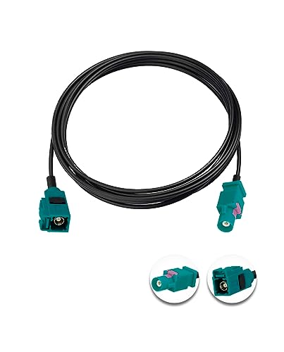 Fakra Z Cable Fakra Z Male to Fakra Z Female RF Coax Cable 6.6ft/2m Fakra Z Female to Male Vehicle Car Antenna Extension Cable RG174 for Car Stereo GPS Navigation - size: 6.6ft/2m