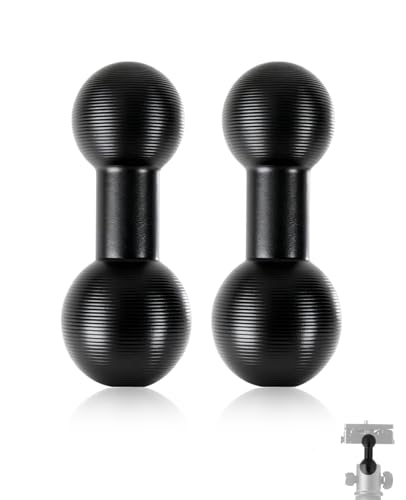 2Pcs 20mm to 17mm Ball Mount Arm, Aluminum Alloy Ball Mount Solutions Adapter Extension Compatible with Garmin and Bulletpoint Dash