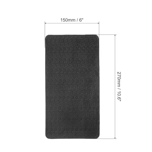 HARFINGTON Car Dashboard Anti-Slip Mat 10.6" x 6" Universal Sticky Dash Pad Washable Reusable Car Non-Slip Mats for Phone Keys Sunglasses Electronic Devices, Black - size: 10.6" x 6"