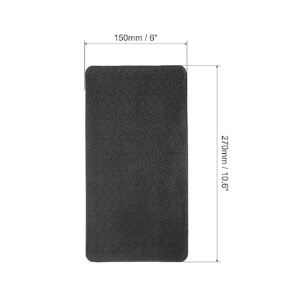 HARFINGTON Car Dashboard Anti-Slip Mat 10.6" x 6" Universal Sticky Dash Pad Washable Reusable Car Non-Slip Mats for Phone Keys Sunglasses Electronic Devices, Black - size: 10.6" x 6"