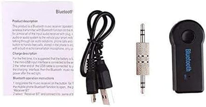 Bluetooth Receiver 5.0 Wireless Audio Receiver, 3.5mm Jack AUX car Audio Wired Headset/Home Stereo System Compatible, can be Connected to Smartphone Tablet Bluetooth, Hands-Free Compatible Microphone