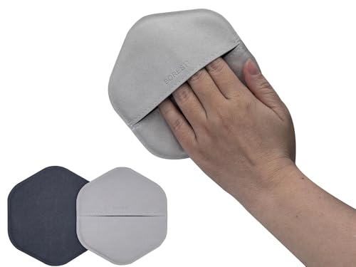 Multi-Purpose Screen Cleaner Ultra-Fine Microfiber Cleaning Mitt, Reusable Lint-Free Streak-Free Wipe for Electronic Screens, Car Dashboard, Leather Products, Compatible with Leather Cleaners (Grey) - color: Grey