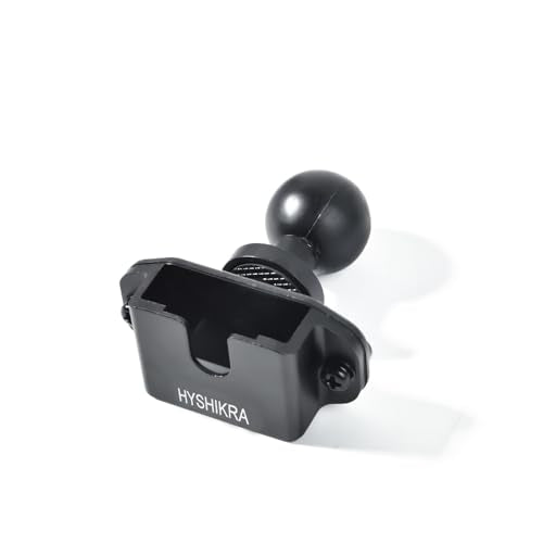Universal Radio/CB Mic Bracket, Walkie-talkies Back Clip Mount with 25mm 1" Ball Adapter Compatible with RAM Mounts B Size Double Socket Arm