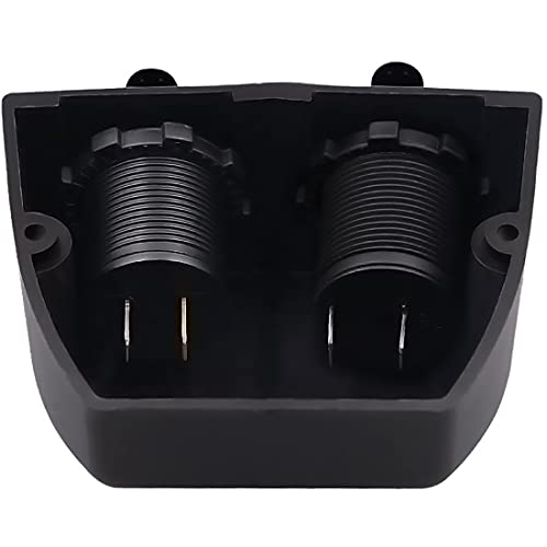 Waterproof Dual USB Charger Power Adapter (5V 2.4A / QC3.0 Quick Charge 3.0) + Cigarette Lighter Socket Tent Type Panel 12 / 24V DC for Car Motorcycle Boat Marine ATV RV